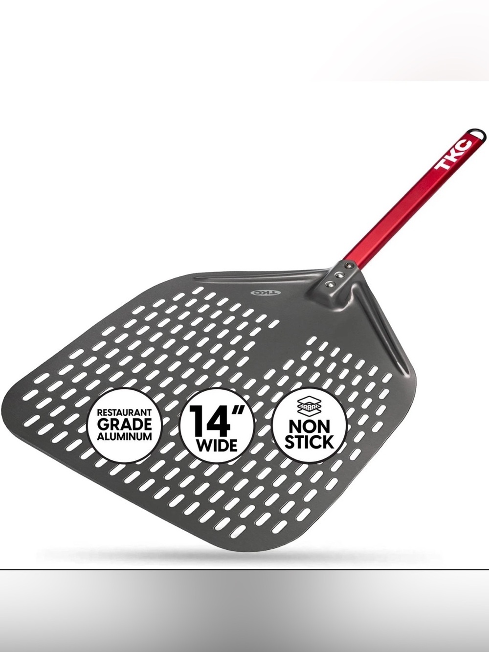 TKC Perforated Pizza Peel 14 inch Compatible with all Ooni Pizza Ovens